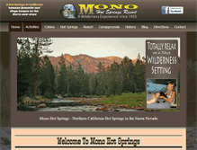 Tablet Screenshot of monohotsprings.com